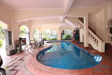 A nice house with swimming pool for rent in Tay Ho area.